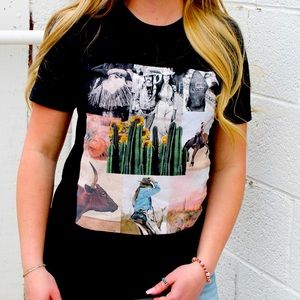 Cowboy Collage Tee